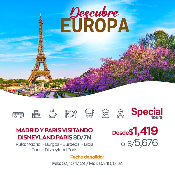 MADRID Y PARIS VISITANDO DISNEYLAND